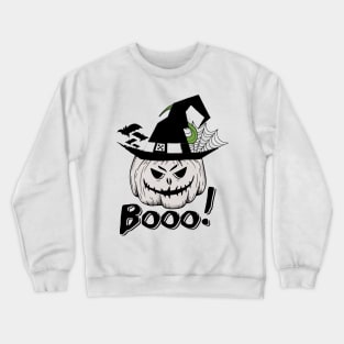 Funny Halloween With Pumpkin That Says Boo On It Halloween Costumes For Women Crewneck Sweatshirt